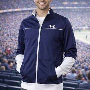 Under Armour Men’s Blue Full Zip Track Jacket Athletic